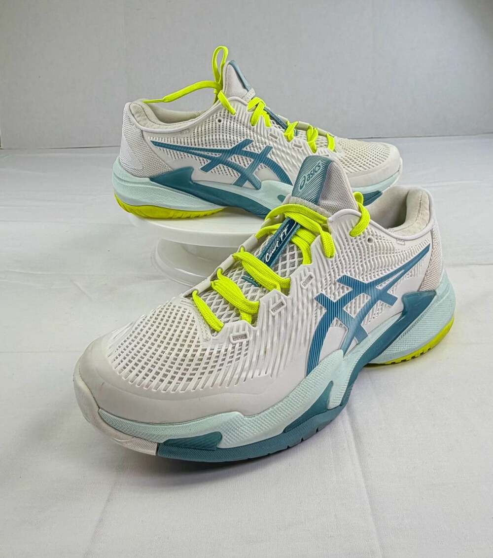 Asics Wmns Court FF 3 'White Soothing Sea' Tennis Shoes, US 9